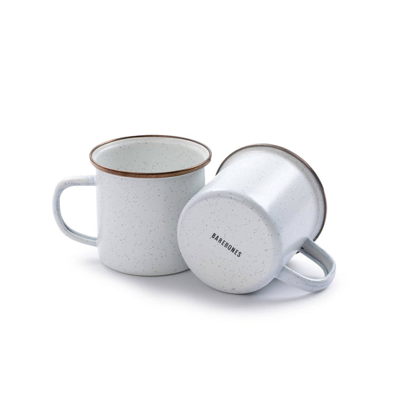 Barebones - Enamel Cup (Set of 2) - Tea & Coffee Mug - Bawston & Tucker - 