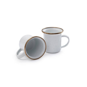 Barebones - Enamel Espresso Cup (Set of 2) - Bawston & Tucker - 