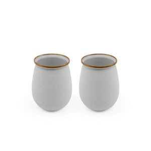 Barebones - Enamel Tumblers (Set of 2) - Bawston & Tucker - 