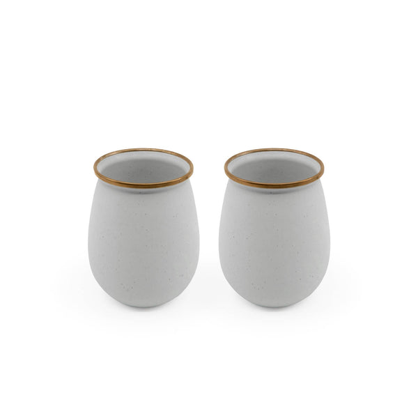 Barebones - Enamel Tumblers (Set of 2) - Bawston & Tucker - 