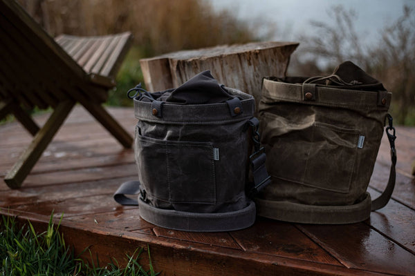 Barebones - Foraging Bag - Waxed Canvas, Multi - Use - Bawston & Tucker - 