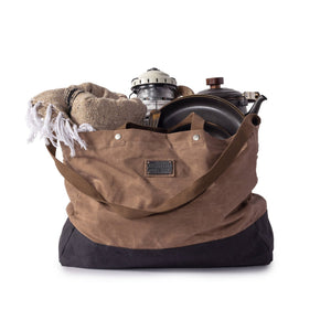 Barebones - Neelum 40L Giant Tote - Waxed Canvas Bag - Bawston & Tucker - 