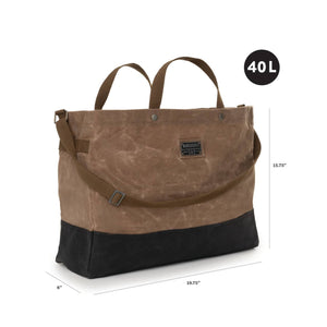 Barebones - Neelum 40L Giant Tote - Waxed Canvas Bag - Bawston & Tucker - 
