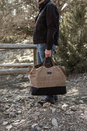 Barebones - Neelum 40L Giant Tote - Waxed Canvas Bag - Bawston & Tucker - 