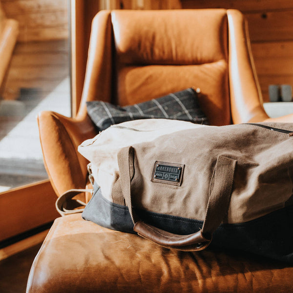Barebones - Neelum Duffel Bag - Waxed Canvas Bag - Bawston & Tucker - 