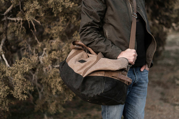 Barebones - Neelum Duffel Bag - Waxed Canvas Bag - Bawston & Tucker - 