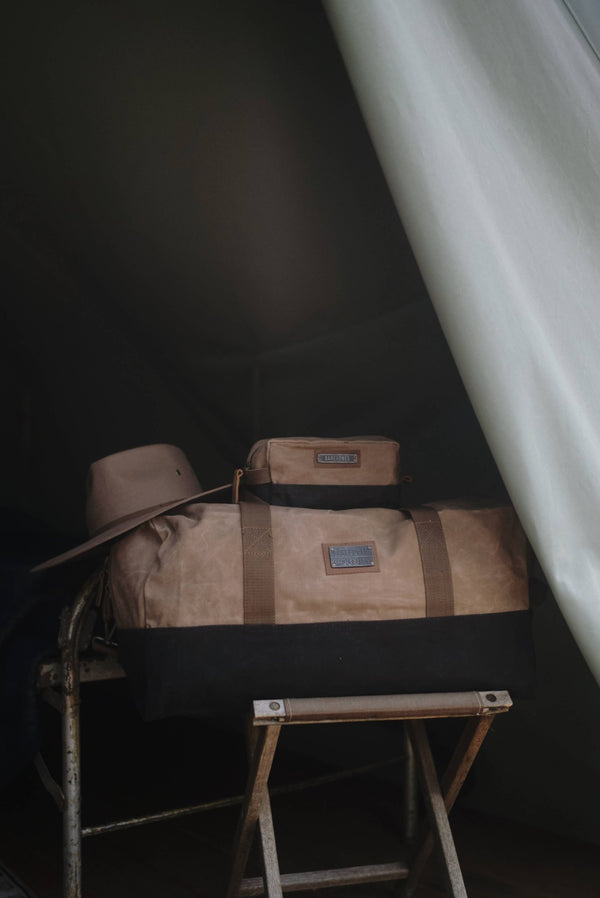 Barebones - Neelum Duffel Bag - Waxed Canvas Bag - Bawston & Tucker - 