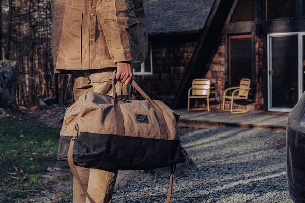 Barebones - Neelum Duffel Bag - Waxed Canvas Bag - Bawston & Tucker - 