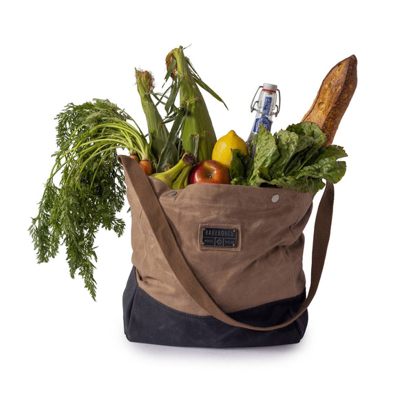 Barebones - Neelum Market Tote Bag - Waxed Canvas Bag - Bawston & Tucker - 