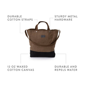 Barebones - Neelum Market Tote Bag - Waxed Canvas Bag - Bawston & Tucker - 