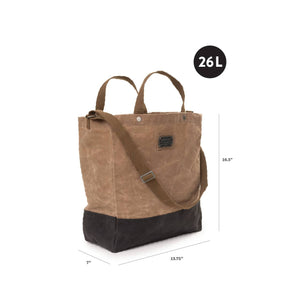 Barebones - Neelum Oversized Tote Bag - Waxed Canvas Bag - Bawston & Tucker - 
