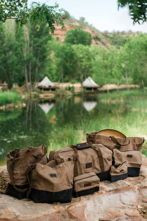 Barebones - Neelum Oversized Tote Bag - Waxed Canvas Bag - Bawston & Tucker - 