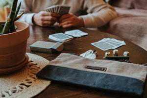Barebones - Neelum Zipper Pouch Bag - Waxed Canvas Bag - Bawston & Tucker - 