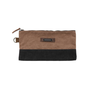 Barebones - Neelum Zipper Pouch Bag - Waxed Canvas Bag - Bawston & Tucker - 