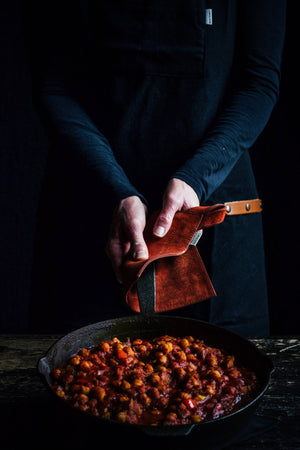 Barebones - Suede Leather Hot Pads - Bawston & Tucker - 