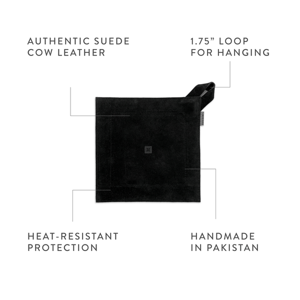 Barebones - Suede Leather Hot Pads - Bawston & Tucker - 