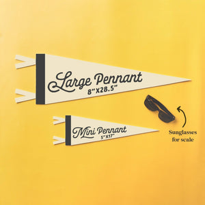 Benoit's Design Co. - Custom Heritage Name Felt Pennant - Bawston & Tucker -
