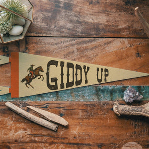 Benoit's Design Co. - Giddy Up Felt Pennant - Bawston & Tucker - 