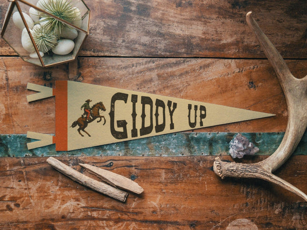 Benoit's Design Co. - Giddy Up Felt Pennant - Bawston & Tucker - 