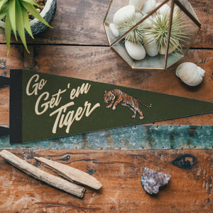 Benoit's Design Co. - Go Get 'em Tiger Felt Pennant - Bawston & Tucker - 