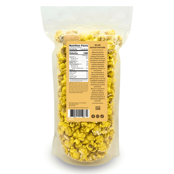 Bigfoot Popcorn - Banana Pudding Gourmet Popcorn - Bawston & Tucker - 