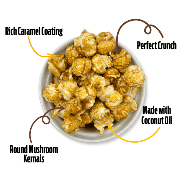 Bigfoot Popcorn - Caramel Gourmet Popcorn - Bawston & Tucker - 