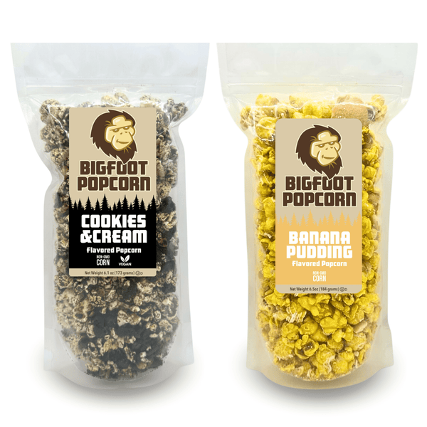 Bigfoot Popcorn - Cookies and Cream Gourmet Popcorn - Bawston & Tucker - 