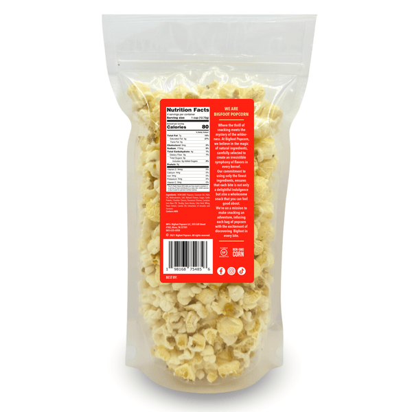 Bigfoot Popcorn - Garlic Parmesan Gourmet Popcorn - Bawston & Tucker - 