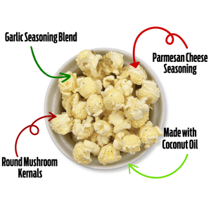 Bigfoot Popcorn - Garlic Parmesan Gourmet Popcorn - Bawston & Tucker - 