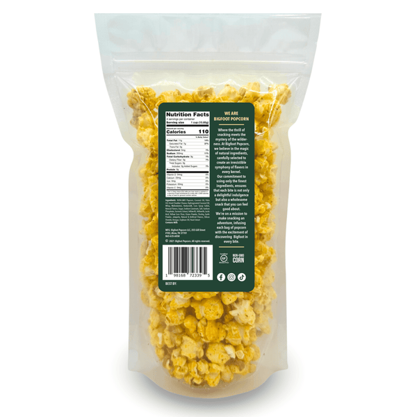 Bigfoot Popcorn - Jalapeño Cheddar Spicy Gourmet Popcorn - Bawston & Tucker - 