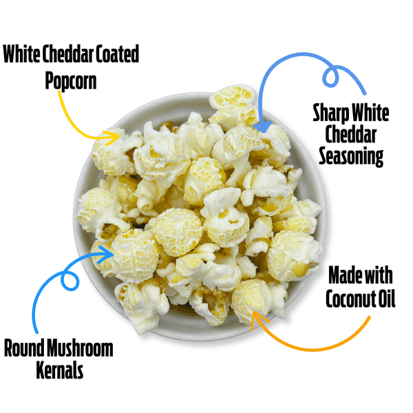 Bigfoot Popcorn - White Cheddar Gourmet Popcorn - Bawston & Tucker - 