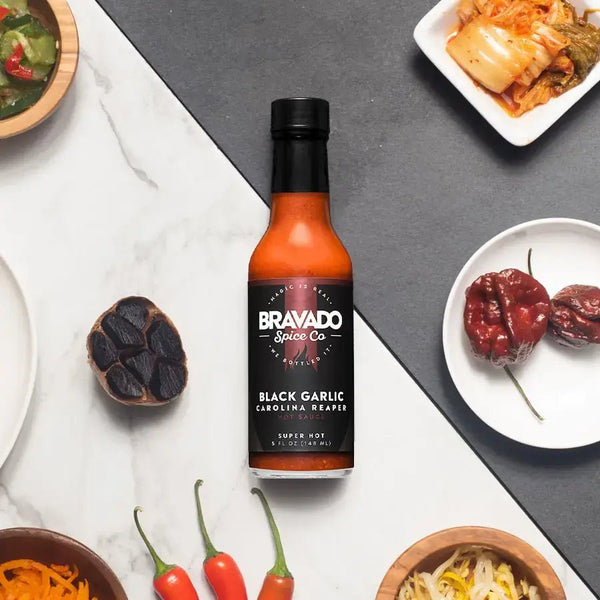 Bravado Spice Co. - Black Garlic Carolina Reaper Hot Sauce (6 - Pack) - Bawston & Tucker - 