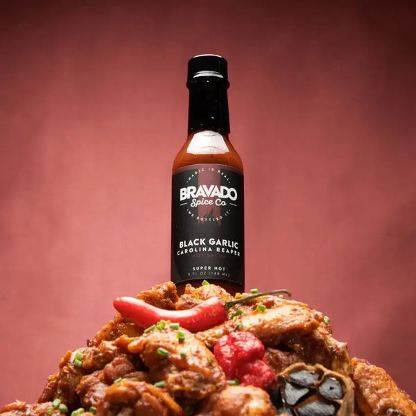 Bravado Spice Co. - Black Garlic Carolina Reaper Hot Sauce (6 - Pack) - Bawston & Tucker - 