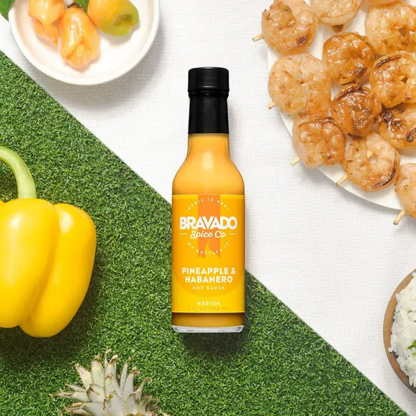 Bravado Spice Co. - Pineapple & Habanero Hot Sauce (6 - Pack)  - Bawston & Tucker - 