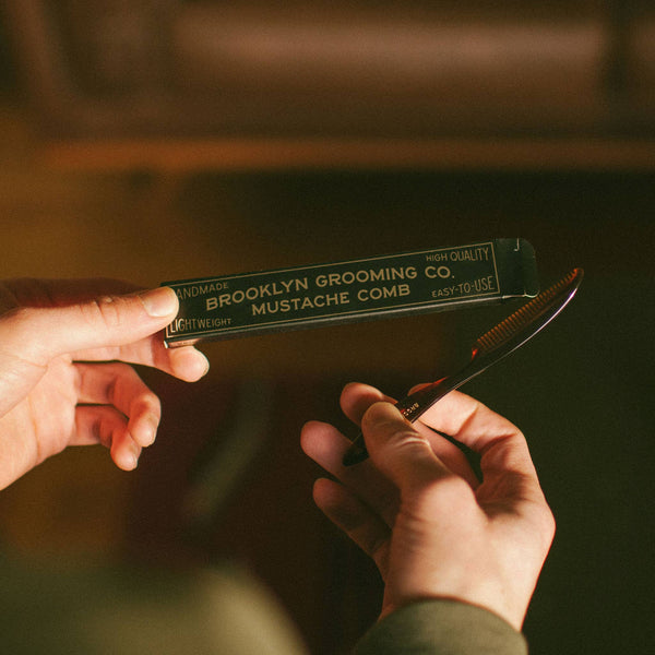 Brooklyn Grooming - Plastic Free Mustache Comb - Bawston & Tucker - 