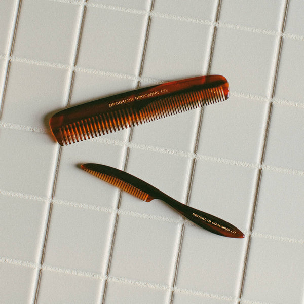 Brooklyn Grooming - Plastic Free Mustache Comb - Bawston & Tucker - 