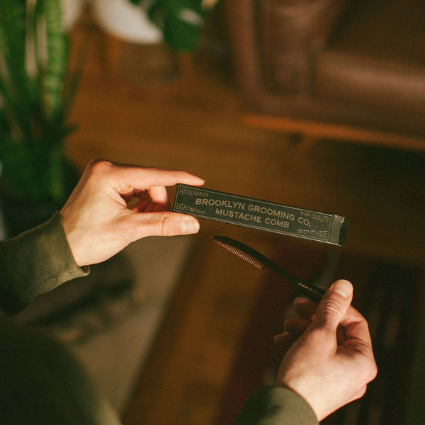 Brooklyn Grooming - Plastic Free Mustache Comb - Bawston & Tucker - 