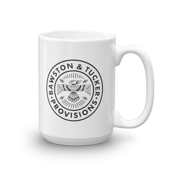 B&T Flag & Logo Coffee Mug - White Gloss - Bawston & Tucker - 