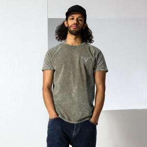 Bull Skull Denim T-Shirt - Bawston & Tucker - 