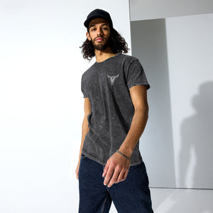 Bull Skull Denim T-Shirt - Bawston & Tucker - 