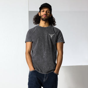 Bull Skull Denim T-Shirt - Bawston & Tucker - 