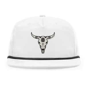 Bull Skull Umpqua Snapback Cap with Rope - Bawston & Tucker - 