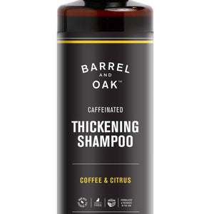 Caffeinated Thickening Shampoo - Coffee & Citrus 16 oz - Barrel & Oak - Bawston & Tucker - 
