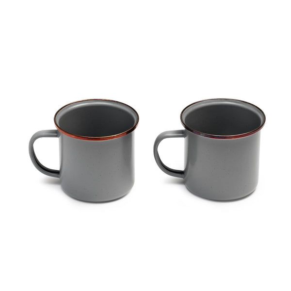 Campfire Enamel Cup (Set of 2) - B&T Home Goods - Bawston & Tucker - Mugs