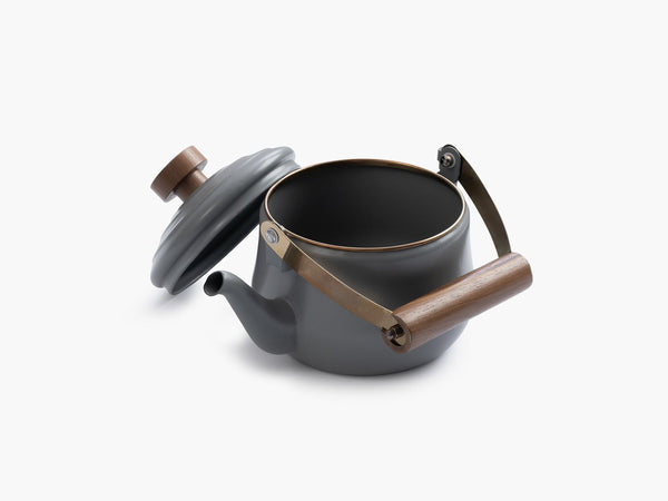 Campfire Enamel Teapot - Walnut - B&T Home Goods - Bawston & Tucker - Mugs