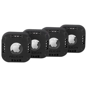 Case-Mate - Pelican Protector AirTag Sticker Mount 4 Pack (Black) - AirTag Case - Bawston & Tucker -