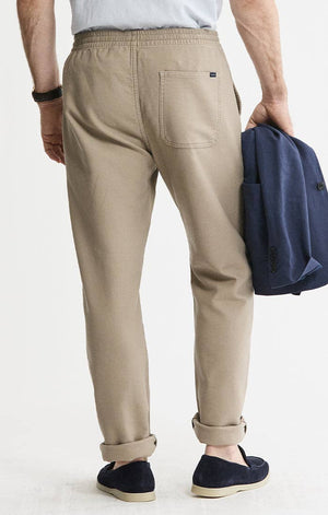 Cotton Twill Drawstring Pants - JACHS NY - Bawston & Tucker -