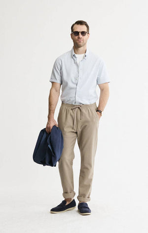 Cotton Twill Drawstring Pants - JACHS NY - Bawston & Tucker -