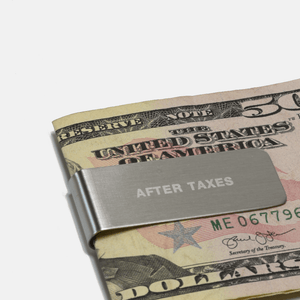 Curated Basics - After Taxes Money Clip - Bawston & Tucker - 