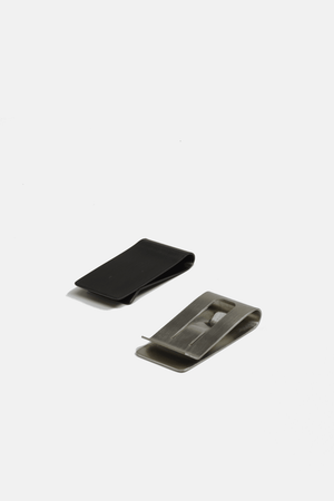 Curated Basics - Black Oxidized Steel Money Clip - Bawston & Tucker - 